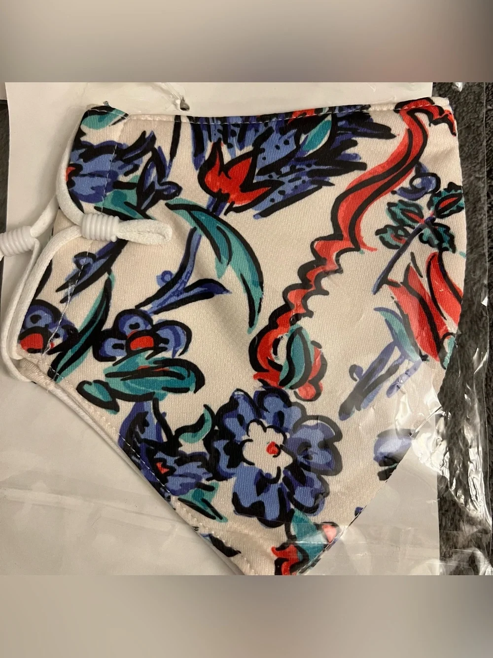 New Tory Burch Set of Two Fabric Adjustable Face Masks